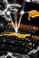 Black Cheetah Animated Keyboard imagem de tela 3