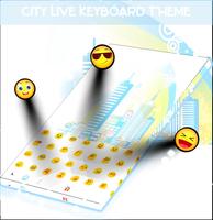 City Live Keyboard Theme imagem de tela 1