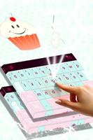 Cute Keyboard Cupcakes Theme capture d'écran 1