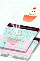 Cute Keyboard Cupcakes Theme capture d'écran 3