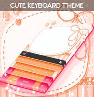 Cute Keyboard Theme Affiche