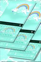 Cute Rainbow Keyboard poster