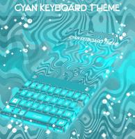 Cyan Keyboard Theme capture d'écran 3