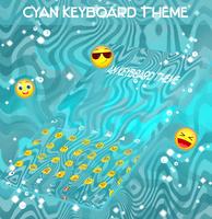 Cyan Keyboard Theme screenshot 1