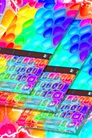 Colorful Bubbles Keyboard Theme Affiche