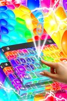 Colorful Bubbles Keyboard Theme capture d'écran 1
