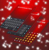 Red 3D Keyboard Theme screenshot 2