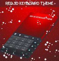 Red 3D Keyboard Theme screenshot 3