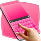 Pink Rubber Keyboard Theme أيقونة