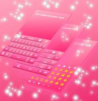 Pink Rubber Keyboard Theme capture d'écran 2