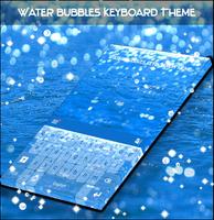 Water Bubbles Keyboard Theme Affiche