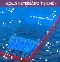 Aqua Keyboard Theme Affiche