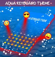 Aqua Keyboard Theme capture d'écran 1