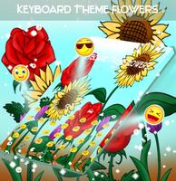 لوحة المفاتيح موضوع الزهور تصوير الشاشة 1