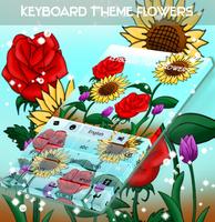 Keyboard Theme Flowers capture d'écran 2