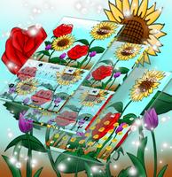 Keyboard Theme Flowers capture d'écran 3