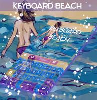 Praia Keyboard Cartaz