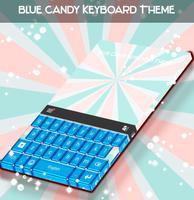 Blue Candy Keyboard Theme poster