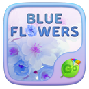 Blue Flowers GO Keyboard Theme APK
