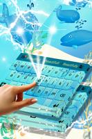 Blue Whales Keyboard Theme capture d'écran 2