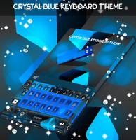 Crystal Blue Keyboard Theme Affiche