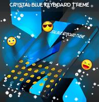 Crystal Blue Keyboard Theme capture d'écran 1