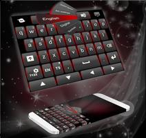 Black Red Keyboard Affiche