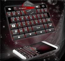 Black Red Keyboard Plakat