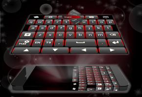 برنامه‌نما Black Red Keyboard عکس از صفحه