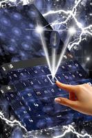 Dark Blue Sparkles Keyboard imagem de tela 1