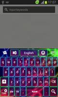 GO Keyboard Neon Color Free постер