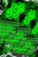 Neon Green Keyboard Theme Affiche