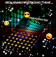 Neon Rainbow Keyboard Theme اسکرین شاٹ 1
