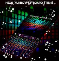 برنامه‌نما Neon Rainbow Keyboard Theme عکس از صفحه