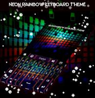 Neon Rainbow Keyboard Theme اسکرین شاٹ 3