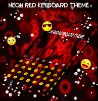 Neon Red Keyboard Theme screenshot 1