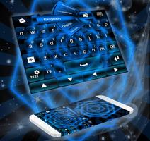 Keyboard Themes Blue poster