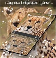 Cheetah Keyboard Theme Affiche