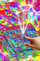 Rainbow Bubbles Keyboard imagem de tela 1