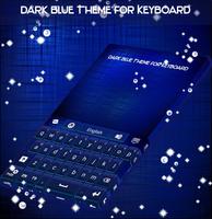 Dark Blue Theme for Keyboard โปสเตอร์