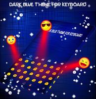 Dark Blue Theme for Keyboard imagem de tela 1