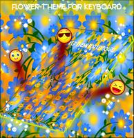 Tema de flores para Keyboard imagem de tela 1