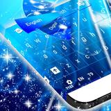 Glowy Blue Teclado Tema icono
