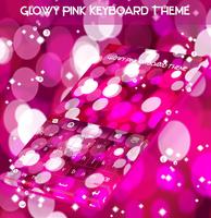 برنامه‌نما Glowy Pink Keyboard Theme عکس از صفحه