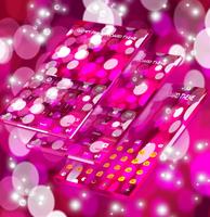 Glowy Pink Keyboard Theme capture d'écran 2