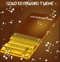Gold Keyboard Theme poster
