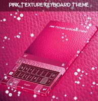 Textura rosa teclado Tema Cartaz