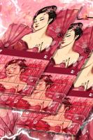 Pink Geisha Theme Keyboard Cartaz