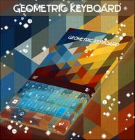 Teclado geométrica Cartaz