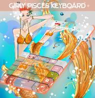 Mermaid Cartoon Keyboard imagem de tela 3